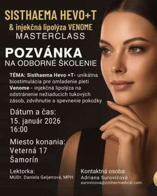🎓 EXKLUZÍVNE ODBORNÉ ŠKOLENIE PRE LEKÁROV 👩⚕️SISHAEMA HEVO+T & Injekčná lipolýza VENOME Chcete svojim klientom ponúknuť...